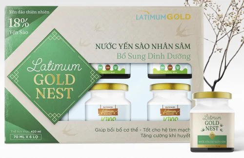 Yến Sào Latimum Gold Nest nhân sâm hộp quà