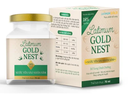 Yến sào Latimum Gold Nest nhân sâm hủ