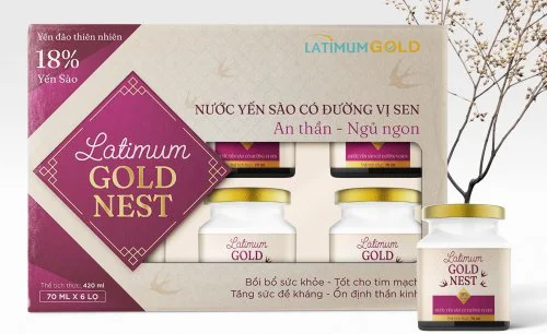 Yến sào Latimum Gold Nest vị sen hộp quà