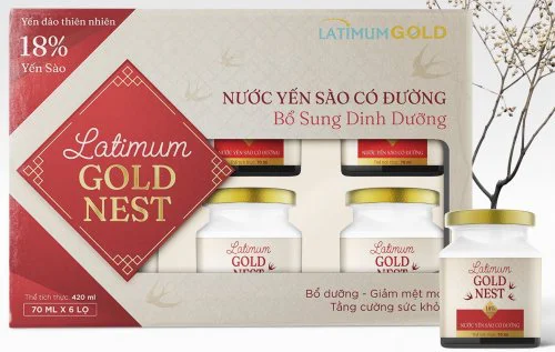 Yến sào Latimum Nest Gold có đường hộp quà